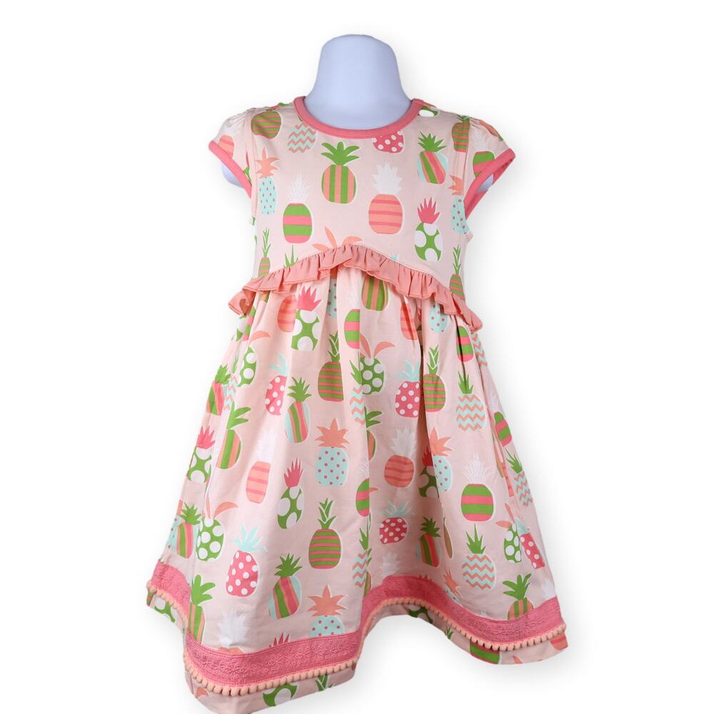 Matilda Jane Dream Chasers Pineapple Cutie Dress | Girls 4 | NWT